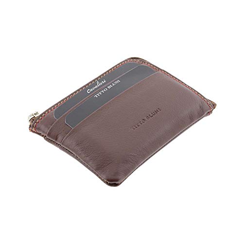 Titto Bluni Monedero Tarjetero para Hombre en Piel Talla: U Color: Marron