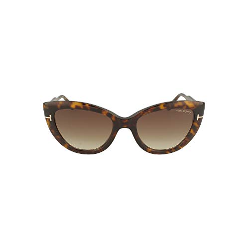 Tom Ford FT0762 52K Dark Havana FT0762 Cats Eyes Sunglasses Lens Category 3 Siz