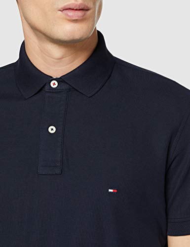 Tommy Hilfiger Core Hilfiger Regular Polo, Azul (Sky Captain 403), X-Large para Hombre