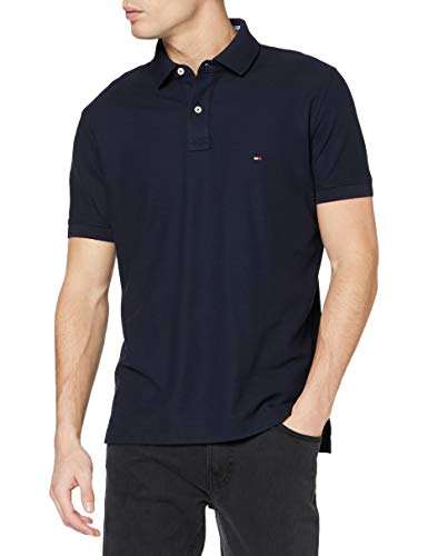 Tommy Hilfiger Core Hilfiger Regular Polo, Azul (Sky Captain 403), X-Large para Hombre