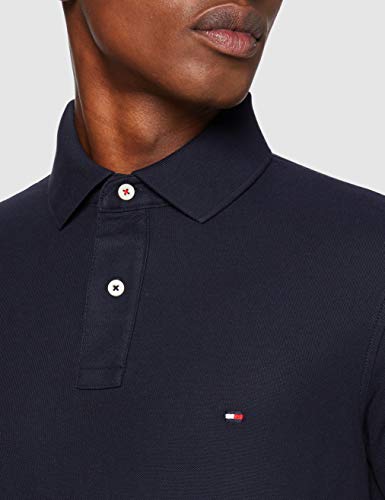 Tommy Hilfiger Core Hilfiger Slim Polo, Azul (Midnight 403), S para Hombre