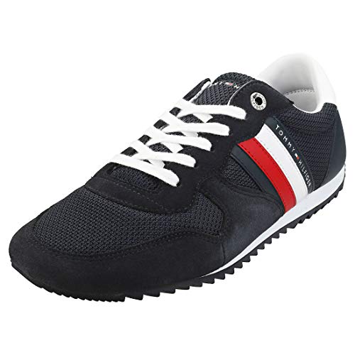 Tommy Hilfiger Essential Mesh Runner, Zapatillas para Hombre, Azul (Desert Sky Dw5), 44 EU