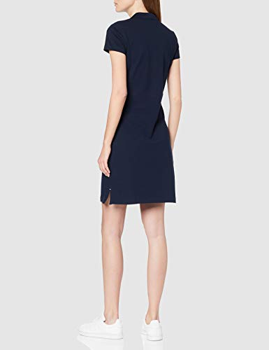 Tommy Hilfiger Heritage Slim Polo Dress Vestido, Azul (Midnight 403), Medium para Mujer