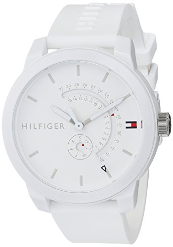 Tommy Hilfiger Reloj Analógico para Hombre de Cuarzo con Correa en Silicona 1791481