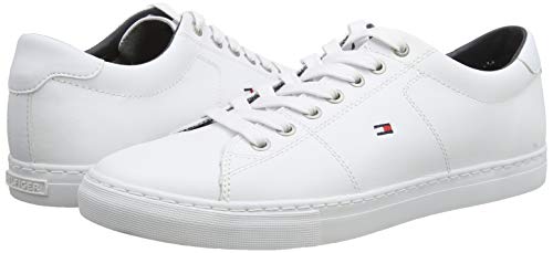 Tommy Hilfiger, Zapatillas Hombre, Blanco (White 100), 42 EU