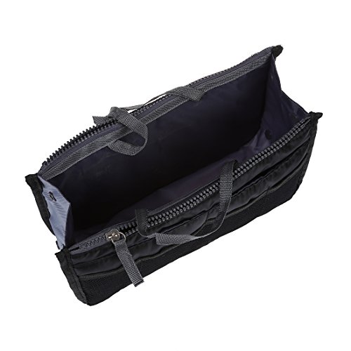 TOOGOO(R) Bolso organizador bolsa de mano insertado de maquillaje de viaje Bolsa organizador de forro grande para mujer