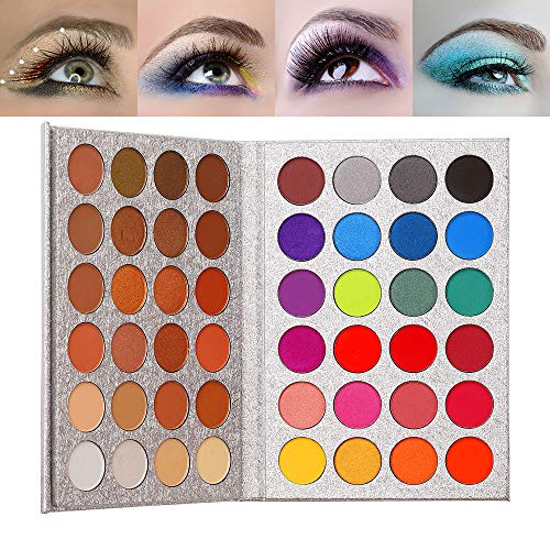 Top Beauty 48 Color Sombra de ojos Altamente pigmentada Brillo Neutral Mate Sombra de ojos Kits de maquillaje Impermeable Ahumado Metálico Brillo Kits de sombra de ojos