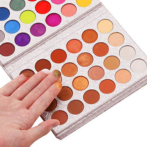 Top Beauty 48 Color Sombra de ojos Altamente pigmentada Brillo Neutral Mate Sombra de ojos Kits de maquillaje Impermeable Ahumado Metálico Brillo Kits de sombra de ojos