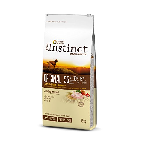 True Instinct Original Pienso para Perros Adultos Medium-Maxi con Pollo - 12 kg