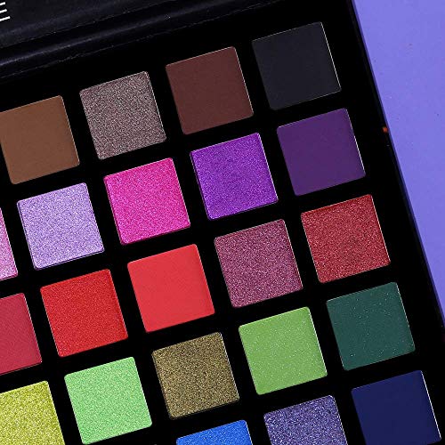 UCANBE 40 colores Spotlight Eyeshadow Palette Multi-reflective Shimmer Glitter Peacock Eye Shadow Professional Eye Shadow Matte Shimmer Makeup Sombra de ojos en polvo de colores altamente pigmentados