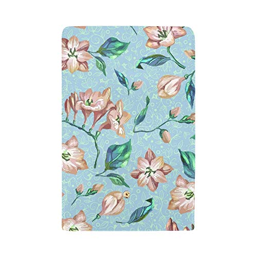 Único Personalizado Hermosa Flor Floral Mujeres Trifold Monedero Monedero Largo Titular de la Tarjeta de Crédito Caso Bolso