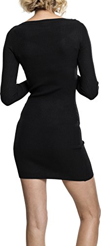 Urban Classics Ladies Cut out Dress Vestido, Negro (Black 7), L para Mujer