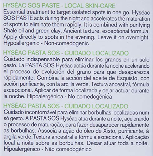 Uriage hyseac SOS Spot Control Pasta Grasa Piel con imperfecciones, 15 g