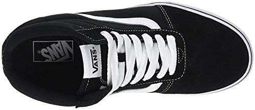 Vans Ward Hi Hombre, Zapatillas Altas, Negro (Suede/Canvas) Black/White C4R, 42 EU