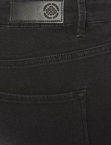 Vero Moda Vmhot Seven NW Dnm Long F Short Mix Noos Pantalones Cortos, Negro (Black Black), XS para Mujer