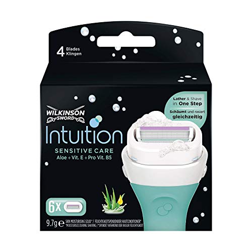 Wilkinson Intuition Sensitive Care - Maquinilla de afeitar para mujer, 6 unidades