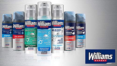 Williams Expert Gel Afeitar Piel Sensible - 3 Paquetes x 200 ml - Total: 600 ml