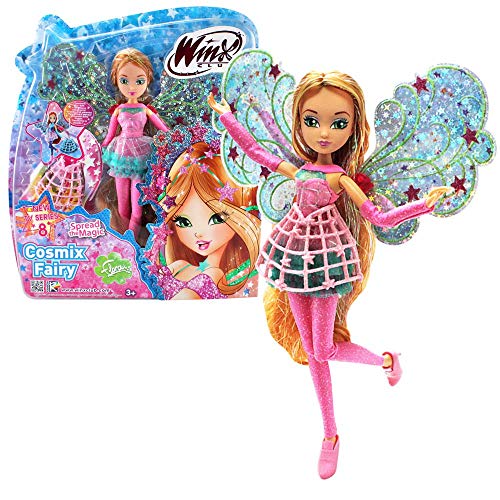 Winx Club Flora | Hada Cosmix Muñeca con Alas Holográficas Móviles