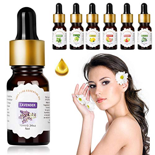 Woocoo Humidificadores Aceite Esencial De Aroma 10Ml Aceite Esencial De Flor De Fruta Soluble En Agua Alivia El Estrés para Difusores De Aromaterapia Cuidado Orgánico De La Piel-Bergamota