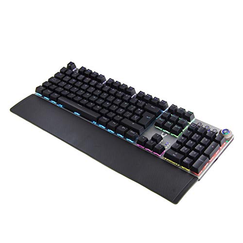 Woxter Stinger RX 1000 Kr - Teclado Gaming Mecánico, Estructura de Aluminio, Micro Switch, Retroiluminado, Anti-Ghosting, Cable de Nylon, Compatible PC/PS4/Fortnite/Apex Legends