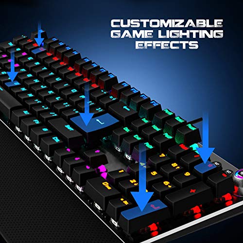 Woxter Stinger RX 1000 Kr - Teclado Gaming Mecánico, Estructura de Aluminio, Micro Switch, Retroiluminado, Anti-Ghosting, Cable de Nylon, Compatible PC/PS4/Fortnite/Apex Legends