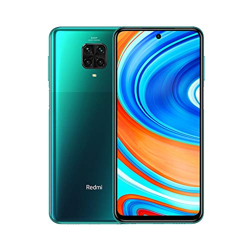 Xiaomi Redmi Note 9 Pro - Smartphone con pantalla FHD+ 6.67" DotDisplay (6 GB+128 GB, cámara cuádruple 64 MP con IA, SnapdragonTM 720G, batería 5020 mAh) Verde [European Version]