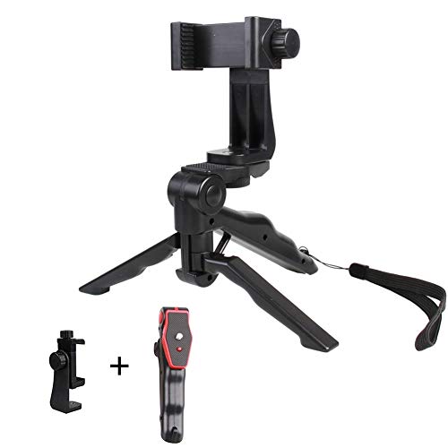 Ycxydr Gimbal estabilizador de mano para teléfonos inteligentes estabilizador de agarre de trípode selfie palo de selfie soporte remoto para teléfono iOS Android estabilizador de cardán de mano, rosso