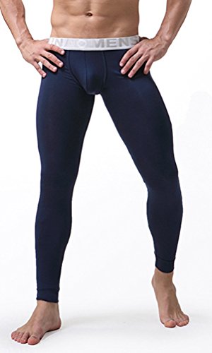 YiLianDa Modal ropa interior térmica extrema caliente ropa interior térmica Johns largo de los pantalones para Hombres Zafiro SG