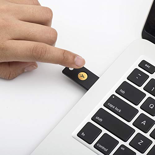 Yubico - YubiKey 5 NFC - Two Factor Authentication USB and NFC Security Key, Fits USB-A Ports and Works with Supported NFC Mobile Devices - Protect Your Online Accounts with More Than a Password