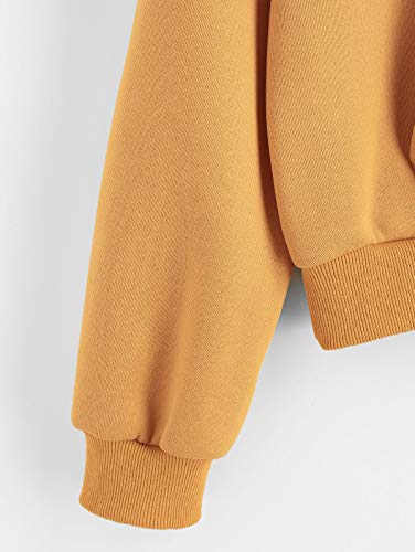 ZAFUL Sudaderas con Capucha Pullover para Mujer 2019 (Amarillo, S (EU.36))