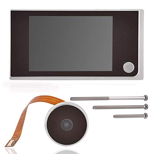 Zerone Timbre digital TFT de 3,5 pulgadas, pantalla LCD Visor de 120 ° cámara de visión Cámara de seguridad de alta definición Visor de la casa Monitor de sistema de cámara