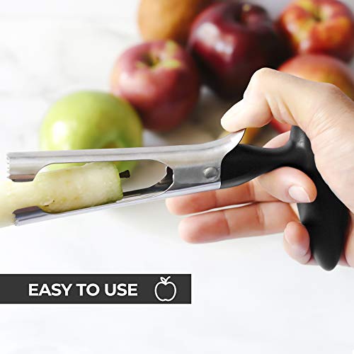 Zulay Kitchen Prima de Apple Corer - fácil de Usar y Durable de Apple Corer removedor de Peras, Bell Peppers, Fuji, honeycrisp, Gala y Pink Lady Manzanas - Acero Inoxidable Mejores Gadgets de Cocina