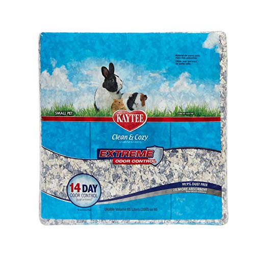 Kaytee Material para Nido superabsorbente, Cama de Papel perfumado, Control Extremo del Olor, Clean & Cozy