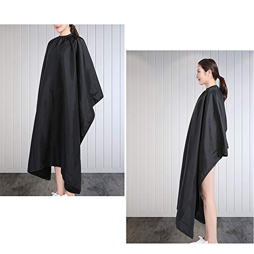 SUNTATOP Capa del Pelo, Pelo del Salón que Corta el Peluquero CAPES del Vestido de la Tela (negro)