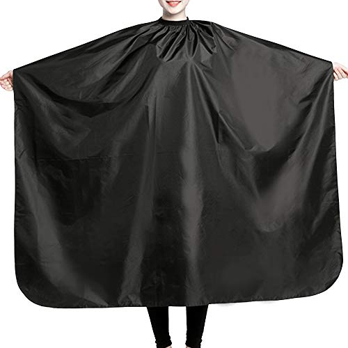 SUNTATOP Capa del Pelo, Pelo del Salón que Corta el Peluquero CAPES del Vestido de la Tela (negro)