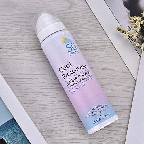 100 g SPF 50+ Summer Protective Mist, Spray humectante con filtro solar, Aislante Sunblock Mist, After Sun spray reparador, Spray protector solar no graso