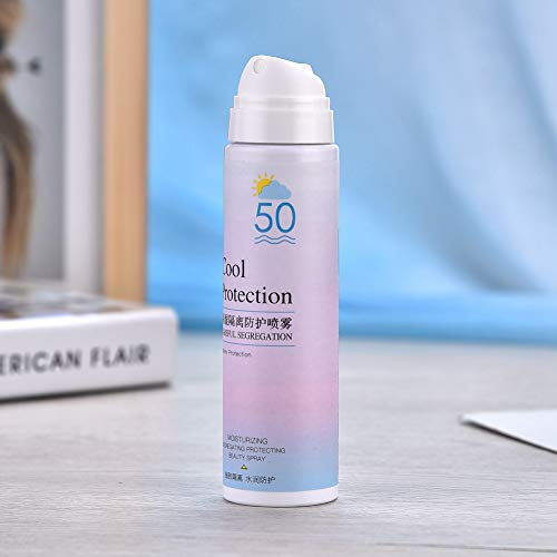 100 g SPF 50+ Summer Protective Mist, Spray humectante con filtro solar, Aislante Sunblock Mist, After Sun spray reparador, Spray protector solar no graso