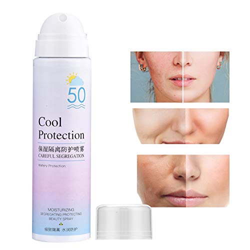 100 g SPF 50+ Summer Protective Mist, Spray humectante con filtro solar, Aislante Sunblock Mist, After Sun spray reparador, Spray protector solar no graso