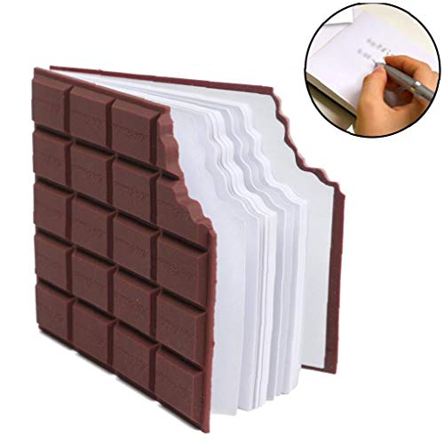 1PC chocolate sabor perfumado Bloc de notas creativo Bloque de mensajes del bolsillo de la escritura del libro de chocolate Memo Pad Escuela de papelería regalo para los cabritos