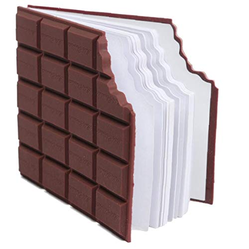 1PC chocolate sabor perfumado Bloc de notas creativo Bloque de mensajes del bolsillo de la escritura del libro de chocolate Memo Pad Escuela de papelería regalo para los cabritos