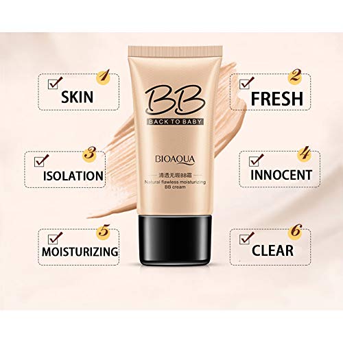 1PC Pro Makeup Magic Bb Cream Make-up Designer BB Cream Nude Magique Fondo de maquillaje Skin Active BB Cream Perfeccionador Prodigioso Pieles Mixtas a Grasas (Light Color)