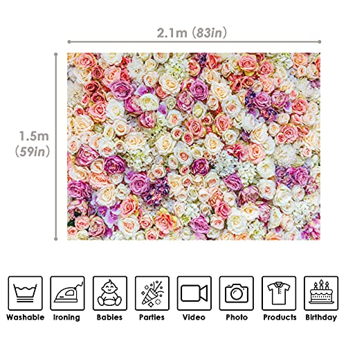 2,1*1,5M Flores Fondo Flor Blanca TelóN Flower Backdrop Photo Backdrop For Wedding Backdrop Vinilo FotografíA Fondo Backdrop 3D Flower Wedding Party Background FotóGrafo Tomando Fotos, W082