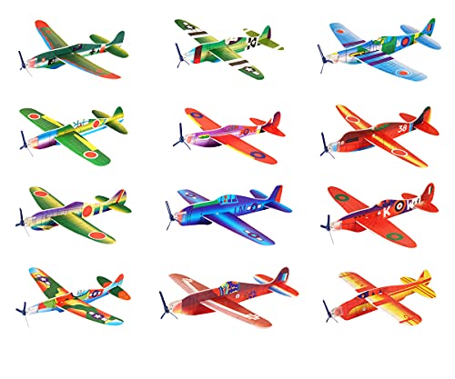 24 aviones planeadores deslizantes para lotes de regalos, juguetes para niños, premios para juegos