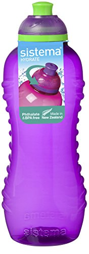 3 botellas con sistema Twist n Sip, 460ml, colores azul, rosa y Púrpura