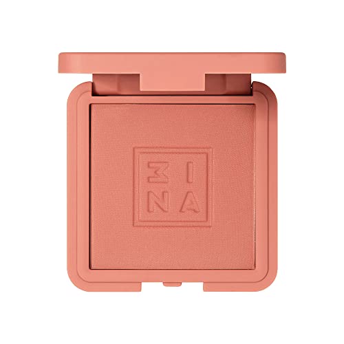 3ina Maquillaje vegano sin crueldad – The Blush 369 – Acabado sedoso luminoso y natural Blendable en polvo mejilla Blush – Marrón rosa