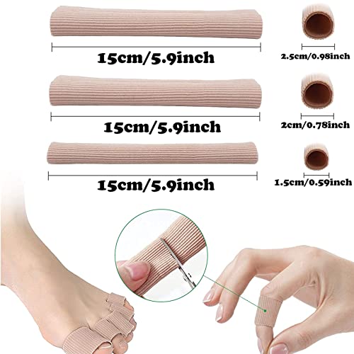 3pcs protección de dedos de gel protectores para dedos de los pies separador de dedos Protectores de Dedos Del Pie Mangas de gel suave para tubos del pie para Callos Ampollas Dedos de Pies y Manos