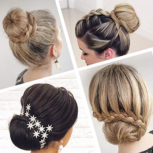 4 Piezas para Hacer Moños y 10 Horquillas para el Pelo, Esponja para Manillo de Donut, Accesorios para el Cabello Donut Pelo para Bailarines Niños y Mujeres