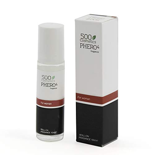 500 Cosmetics Phero 4 woman, perfume con 4 tipos de feromonas para mujer (2x10ml)