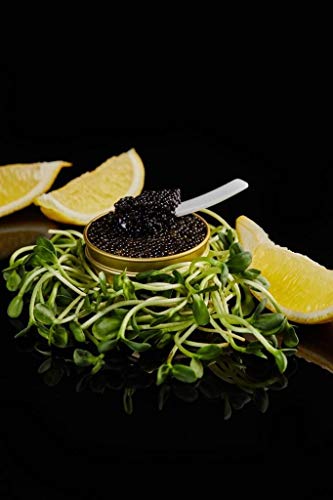 50g Negro Caviar | Esturión Siberiano Caviar | Acipenser Baerii | Malossol