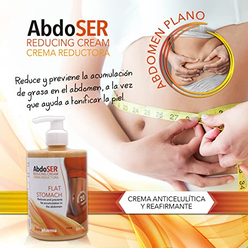 ABDOSER CREMA REDUCTORA - Revolucionaria crema reductora 500 ml - Reduce y previene la acumulación de grasa en el abdomen - *Mejor crema reductora abdominal 2022* - Resultados en 20 dias